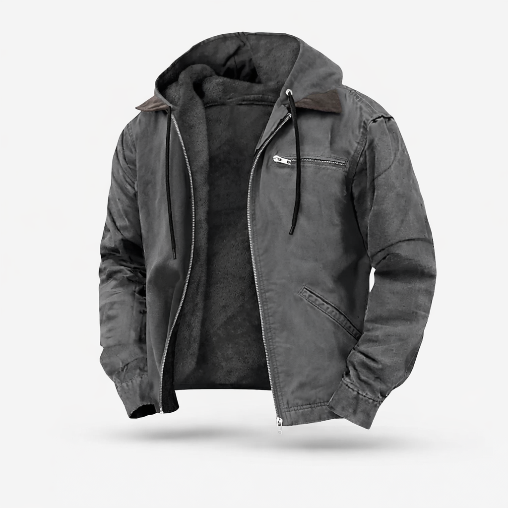 Stef -  Classic Jacket with zipper and hood for men