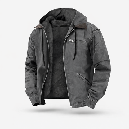 Stef -  Classic Jacket with zipper and hood for men