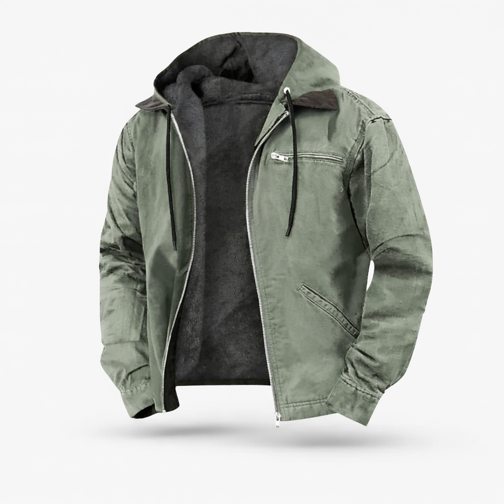 Stef -  Classic Jacket with zipper and hood for men