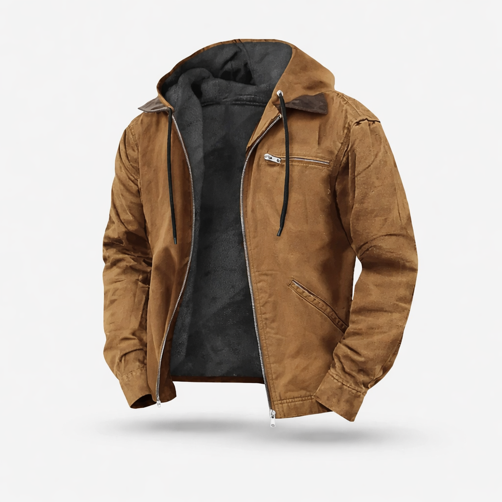 Stef -  Classic Jacket with zipper and hood for men